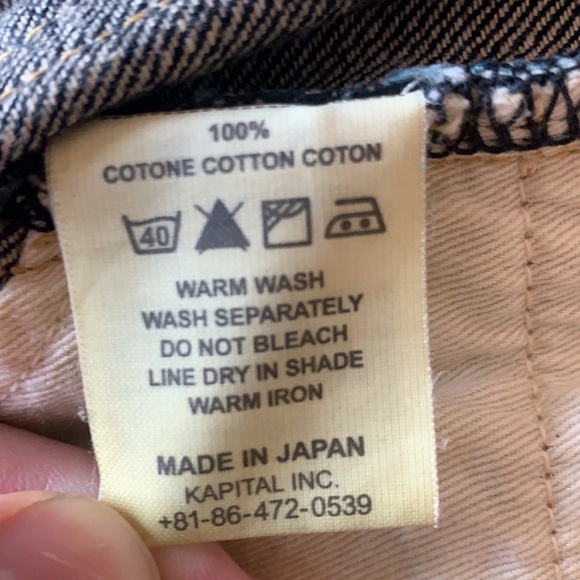 Kapital dropped crutch, cinch back denim - Picture 11 of 12